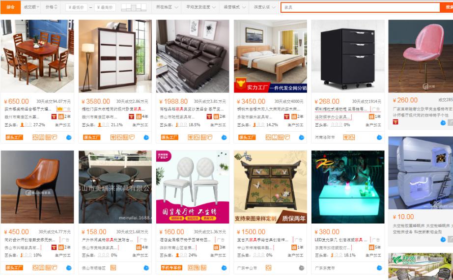 Nhập nguồn hàng kinh doanh nội thất Trung Quốc online