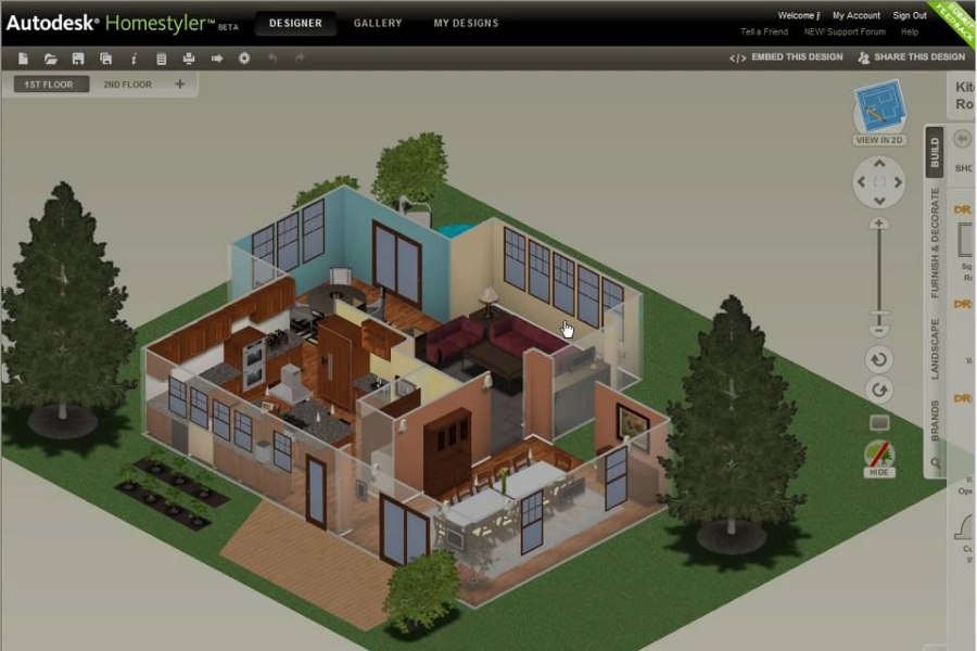 phần mềm thiết kế autodesk homestyler