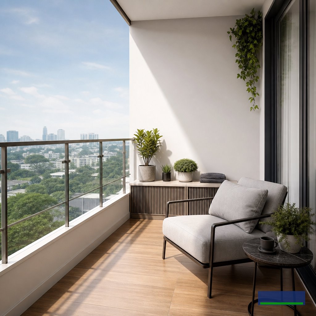 Thiết kế ban công căn hộ cho nam giới: Gọn đẹp từ nội thất đến áo phông nam tối giản Thiết kế ban công căn hộ cho nam giới: Gọn đẹp từ nội thất đến áo phông nam tối giản
